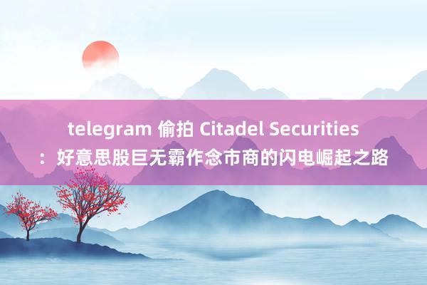 telegram 偷拍 Citadel Securities：好意思股巨无霸作念市商的闪电崛起之路